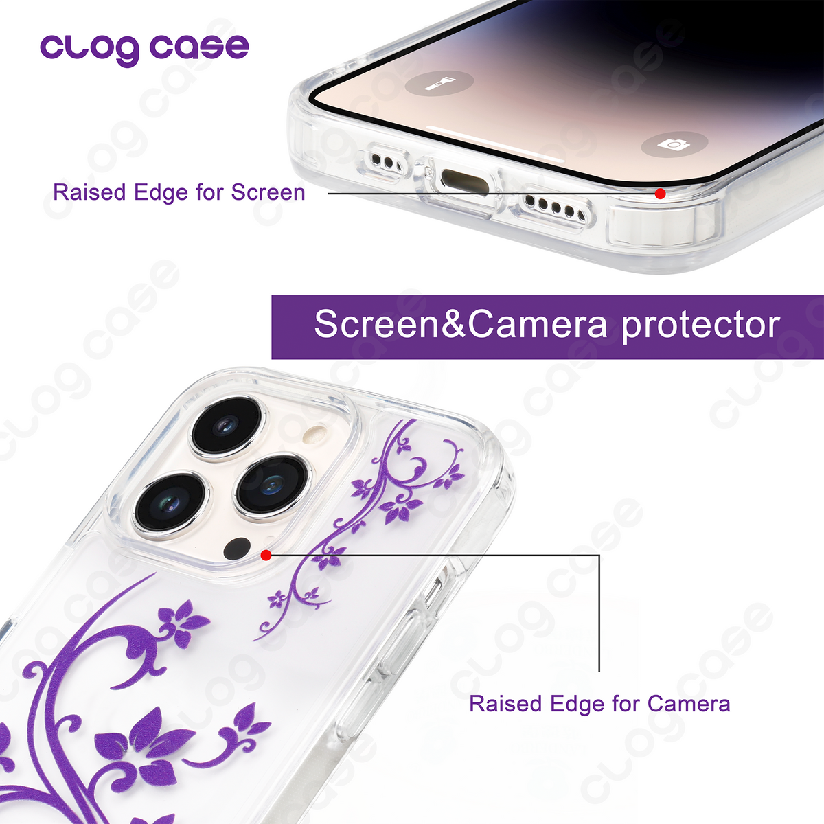 (OTHER COLORS) La Fleur Floral Vine Printed Case
